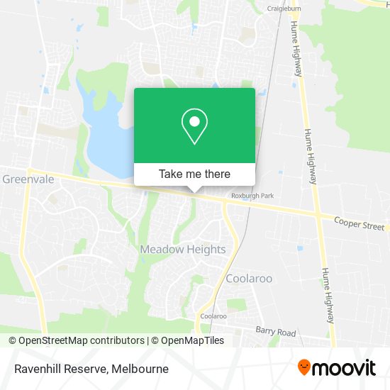 Ravenhill Reserve map