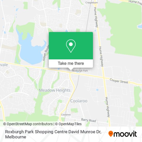 Roxburgh Park Shopping Centre David Munroe Dr map