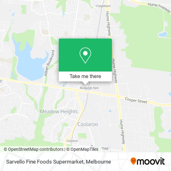 Sarvello Fine Foods Supermarket map