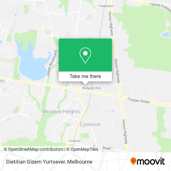 Dietitian Gizem Yurtsever map