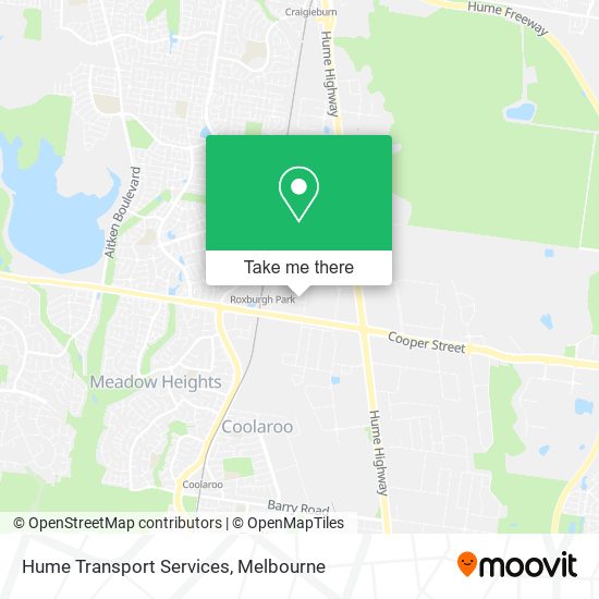 Hume Transport Services map