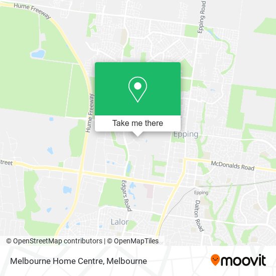 Mapa Melbourne Home Centre