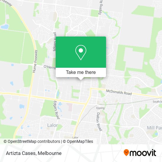 Artizta Cases map