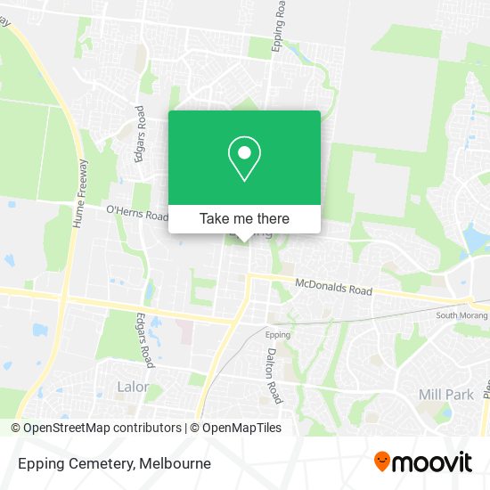 Epping Cemetery map