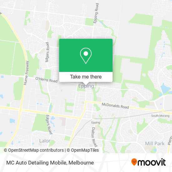 MC Auto Detailing Mobile map