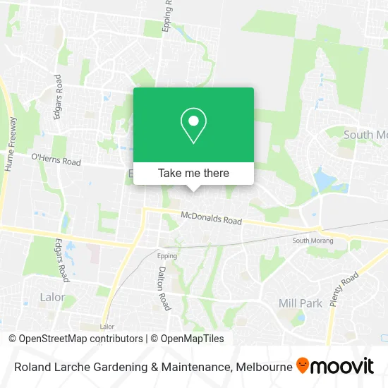 Mapa Roland Larche Gardening & Maintenance