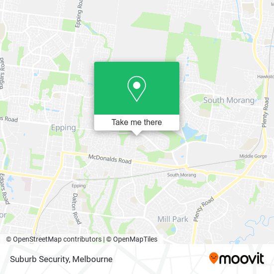 Suburb Security map
