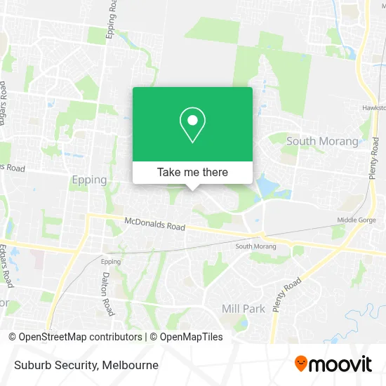 Mapa Suburb Security