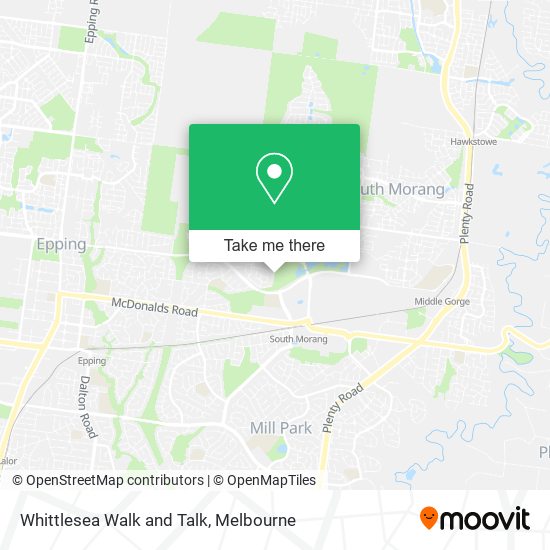 Whittlesea Walk and Talk map