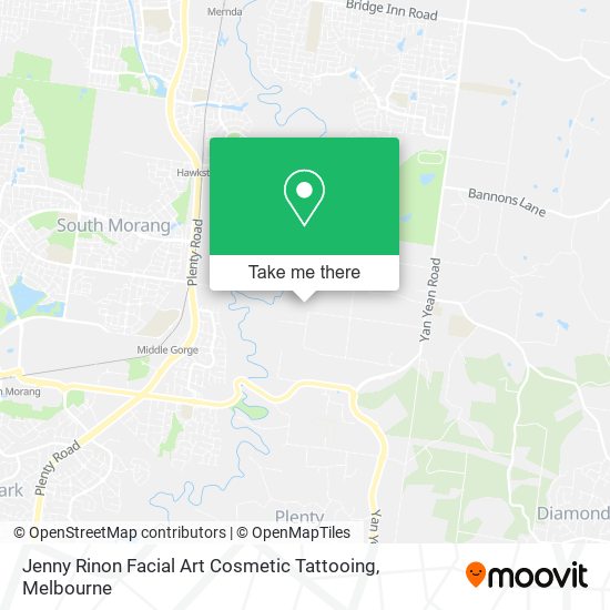 Jenny Rinon Facial Art Cosmetic Tattooing map