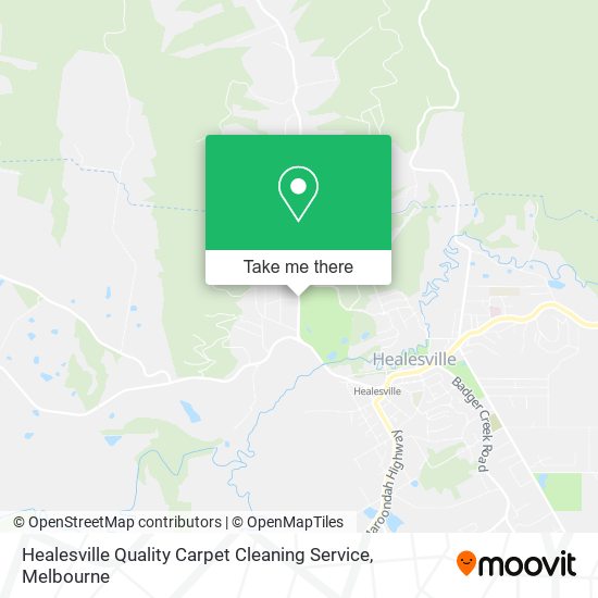 Healesville Quality Carpet Cleaning Service map