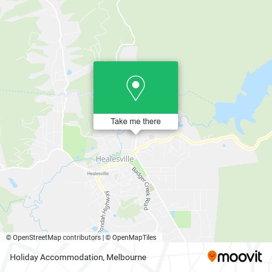 Holiday Accommodation map