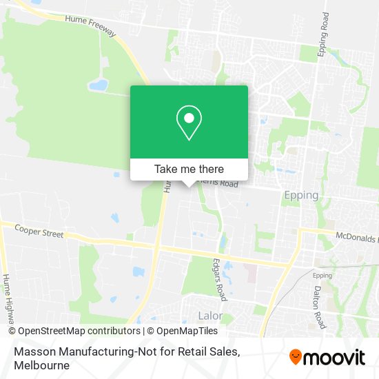 Masson Manufacturing-Not for Retail Sales map
