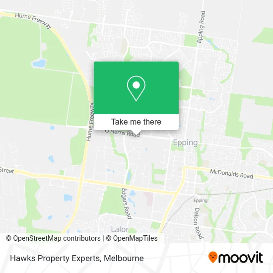 Mapa Hawks Property Experts