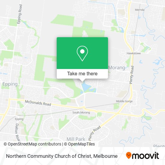 Northern Community Church of Christ map