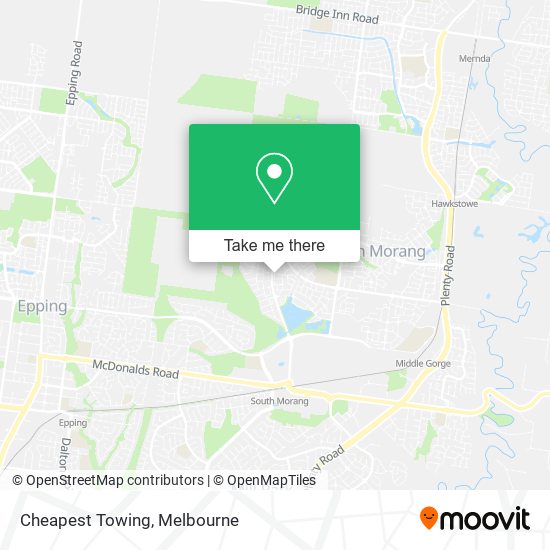 Cheapest Towing map