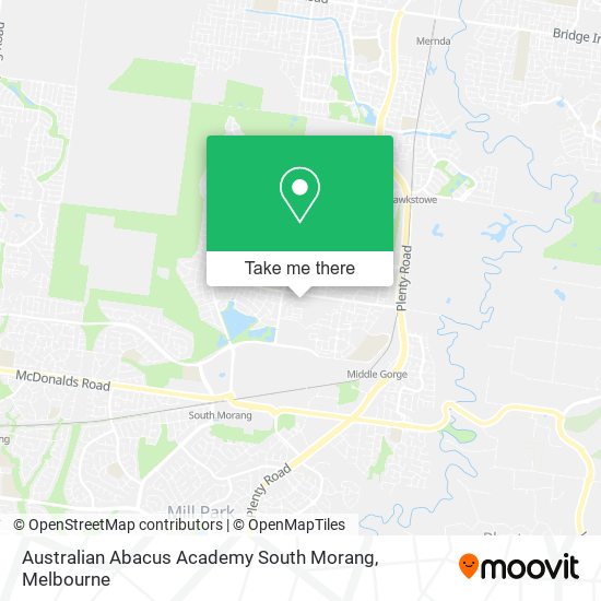 Australian Abacus Academy South Morang map