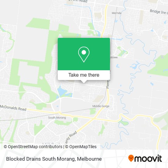 Mapa Blocked Drains South Morang