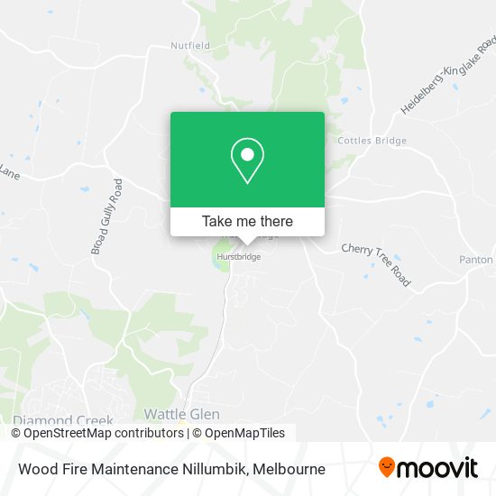 Wood Fire Maintenance Nillumbik map