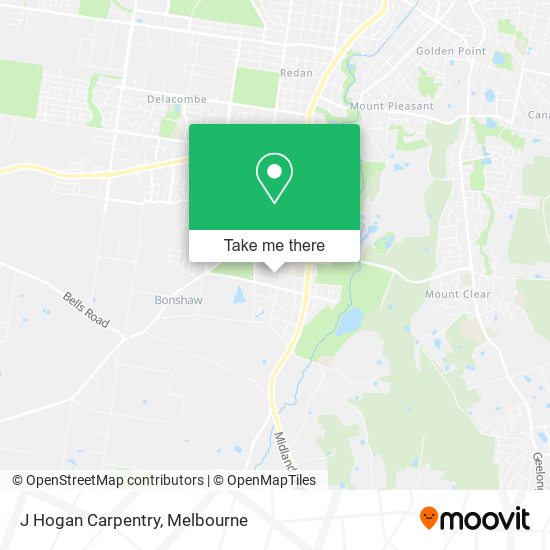 J Hogan Carpentry map