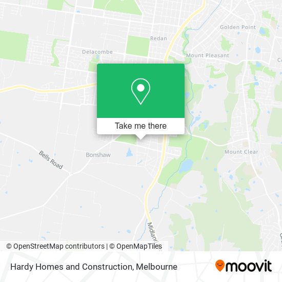 Hardy Homes and Construction map