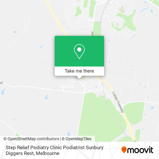 Step Relief Podiatry Clinic Podiatrist Sunbury Diggers Rest map