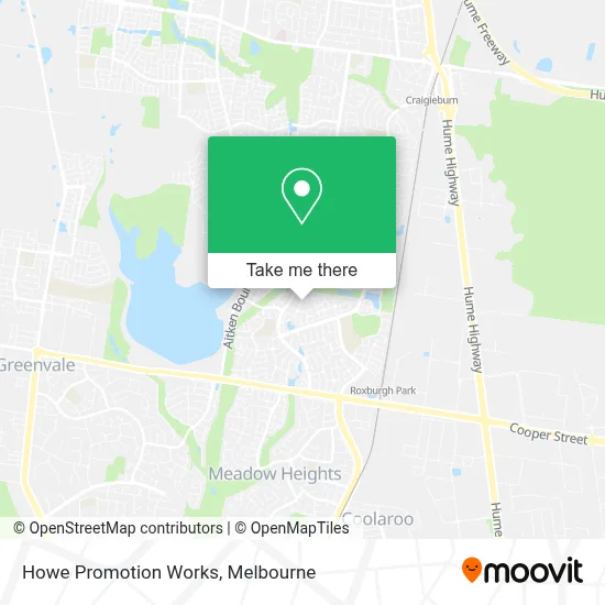 Mapa Howe Promotion Works