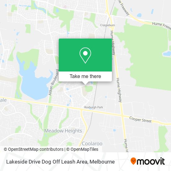 Lakeside Drive Dog Off Leash Area map