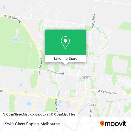 Swift Glass Epping map