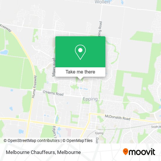 Melbourne Chauffeurs map