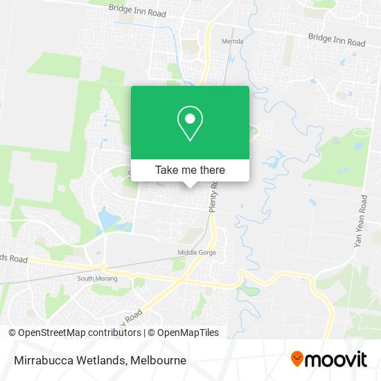 Mirrabucca Wetlands map