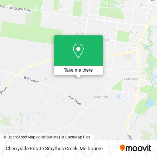 Cherryside Estate Smythes Creek map