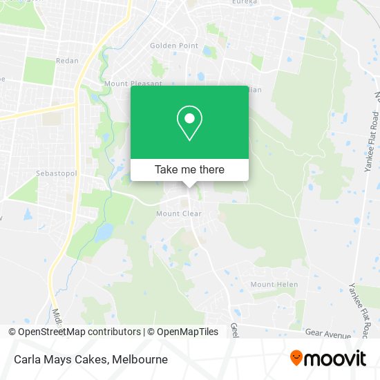 Carla Mays Cakes map