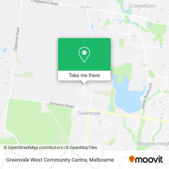 Greenvale West Community Centre map