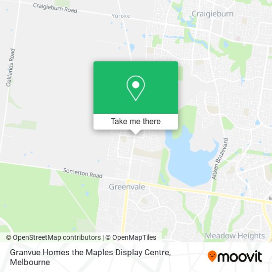 Granvue Homes the Maples Display Centre map