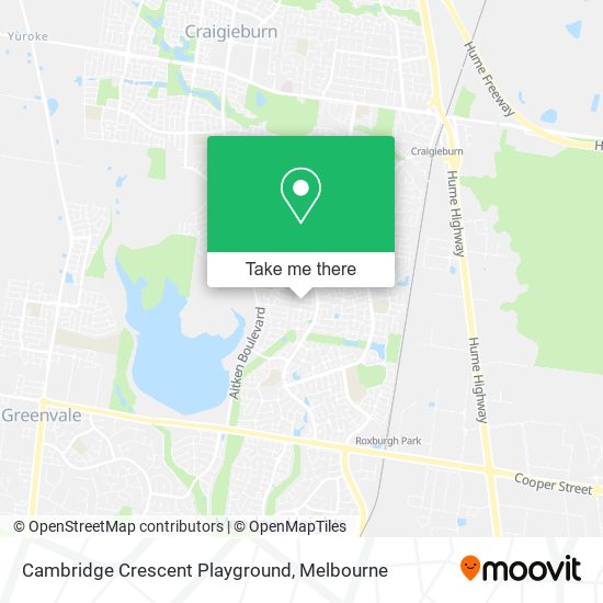 Cambridge Crescent Playground map