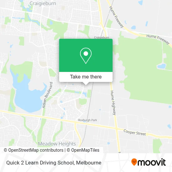 Mapa Quick 2 Learn Driving School