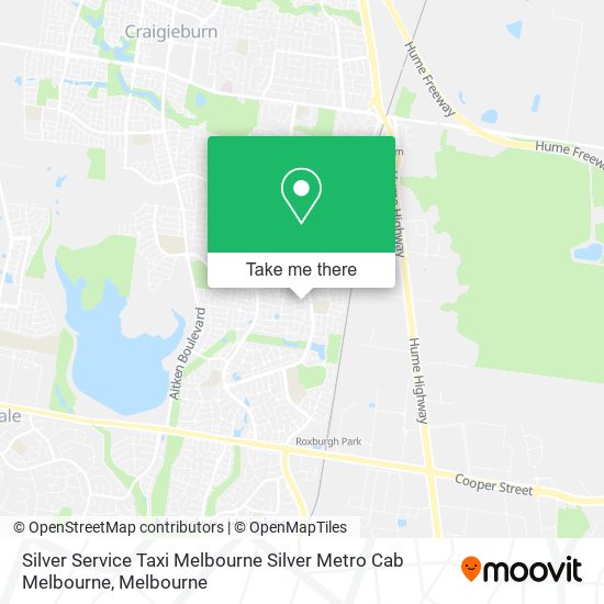 Silver Service Taxi Melbourne Silver Metro Cab Melbourne map