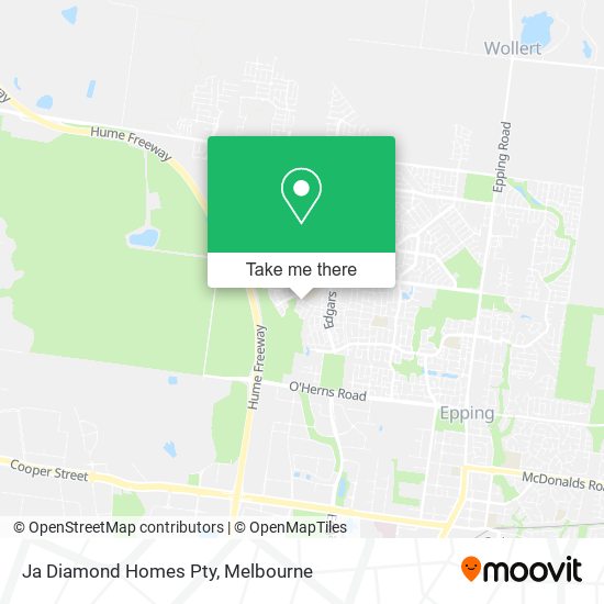 Ja Diamond Homes Pty map