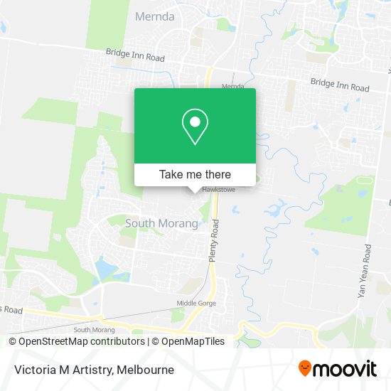 Victoria M Artistry map