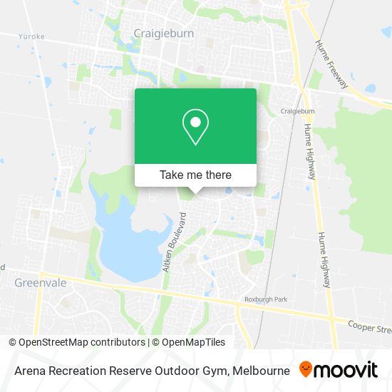 Arena Recreation Reserve Outdoor Gym map