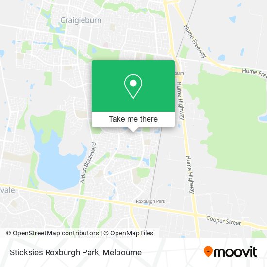 Sticksies Roxburgh Park map