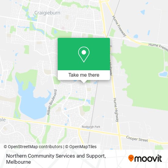 Northern Community Services and Support map