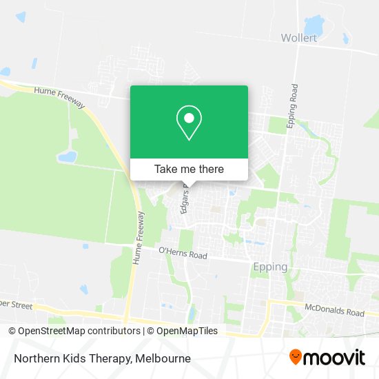 Northern Kids Therapy map