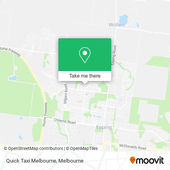 Quick Taxi Melbourne map