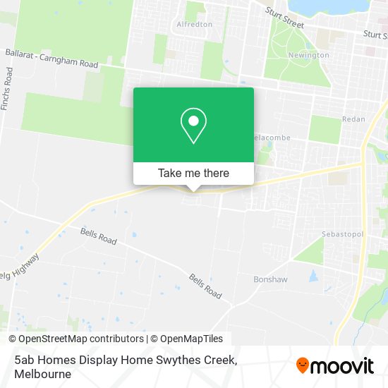 5ab Homes Display Home Swythes Creek map