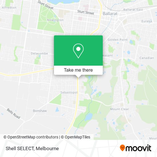 Shell SELECT map