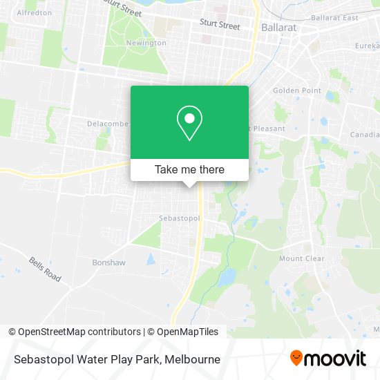 Sebastopol Water Play Park map