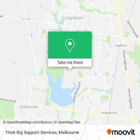Think Big Support Services map