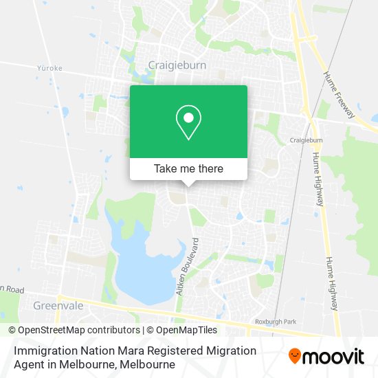 Immigration Nation Mara Registered Migration Agent in Melbourne map